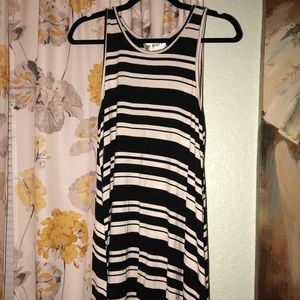 Striped T-shirt tank dress